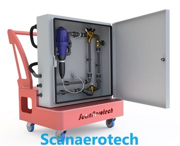 PORTABLE WATER DISINFECTION CART 50% H2O2 or 13% ClOOCl    